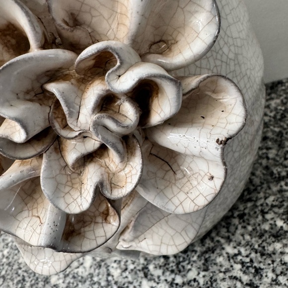 Luxury Bloom 12 1/4" Tall Ceramic Vase - Picture 11 of 13